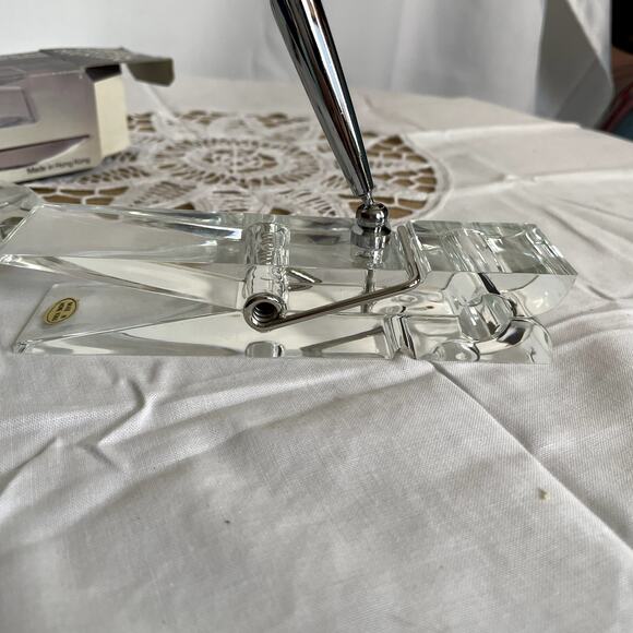 Acrylic Memo Clip in BOX with ball point pen and letter opener - Picture 3 of 7